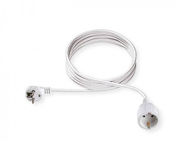 Bachmann Kabel, Verlängerung, Dose(CEE7)->Stecker(CEE7), 10m, weiss,