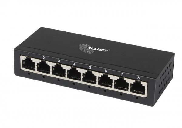 ALLNET Switch unmanaged Layer2 8 Port • 8x 1GbE • Fanless • ALL-SG8008