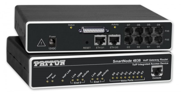 Patton SmartNode 4838, 4 FXS &amp; 4 FXO VoIP IAD, X.21