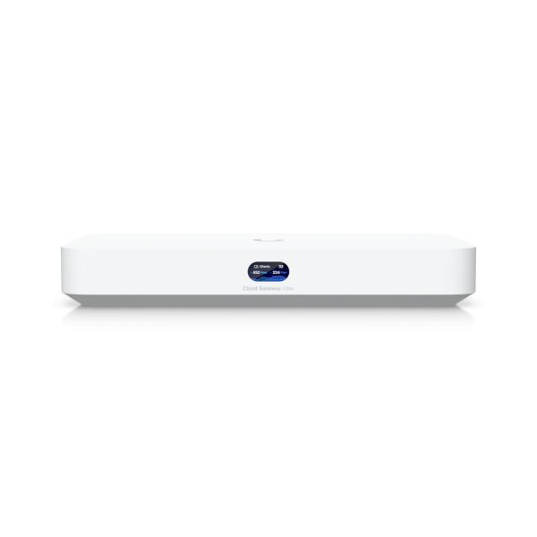 Ubiquiti UniFi Cloud Gateway Fiber • UniFi OS Console • 1x 10 GbE • 4x 2,5 GbE • 2x SFP+ • UCG-Fiber