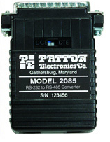 Patton 2089 RS232/485 CONVERTER, DB9M/RJ11