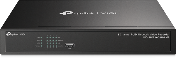 VIGI by tp-link 8 Channel PoE Network Video Recorder - VIGI NVR1008H-8MP