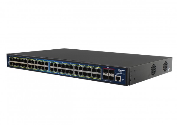 ALLNET Switch full managed Layer2+ 52 Port • 48x GbE • PoE Budget 850W • 48x PoE at • 4x SFP+ • 19&quot; • JSON API • ALL-SG8652PMJ-10G-850W