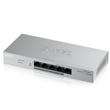 Zyxel Switch smart managed Layer2 5 Port • 5x 1 GbE • Desktop • Lüfterlos • GS1200-5