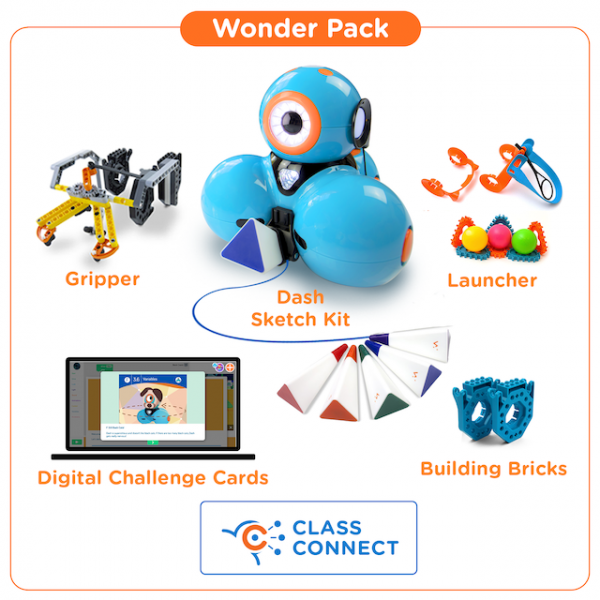 WONDER WORKSHOP MINT &quot;Wonder Pack&quot; des Dash - Roboter Dash mit Zubehör