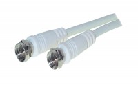 Kabel SAT, F(St)->F(St),  0.2m, weiss, Kabel SAT, F(St)->F(St),  0.2m, weiss,