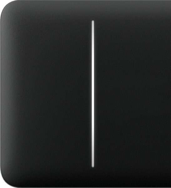 Ajax Homeautomation Zubehör LightSwitch SideButton (2-gang) horizontal *schwarz*