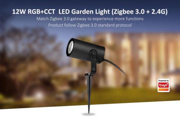 Synergy 21 LED Garten Lampe 12W RGB+CCT Zigbee3.0 +2,4G 230V *Milight/Miboxer*