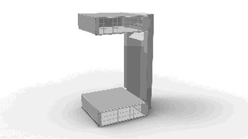 Vertiv(Knürr) SmartAisle?,zbh. SwitchTube 19&quot; Core 460 mm, 12-21HE, für Kühlung des Switche aus dem Kaltgang, Lichtgrau,