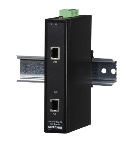 Microsens Industrial GBE High Power PoE Injector, MS657032X-24