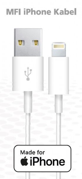 Synergy 21 Consumer USB Kabel Lightning MFI i Phone Kabel weiß *ALLTRAVEL*