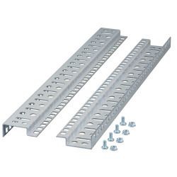 Wandgehäuse 19&quot;, zbh. 19&quot; Montageschienen 12HE für Wandgehäuse, Set 2 Stück