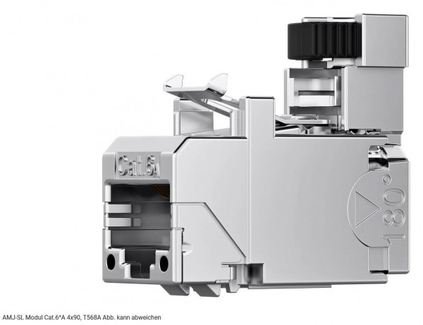 Telegärtner Modul, AMJ-SL 4x90, CAT6A, TP/LSA, Snap-In, 12-Pack, (Keystone), T568B,