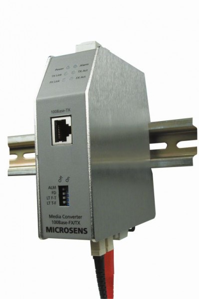 Microsens Industrie-Medienkonverter Fast Ethernet 100Base-FX/TX, Singlemode, MS650424