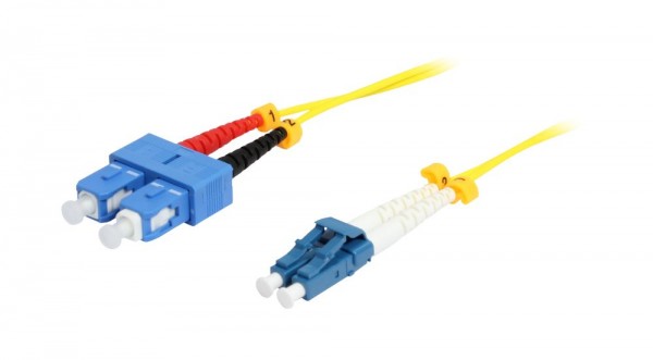 LWL-2-Faser-Patchk. 1,5mtr.LC-SC, 9/125um, OS2, AD=2mm, Synergy 21,