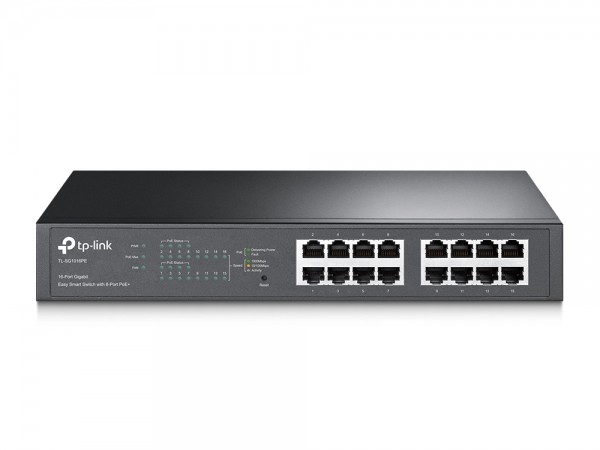 TP-Link - TL-SG1016PE - 16-Port Gigabit Easy Smart Switch with 8-Port PoE+