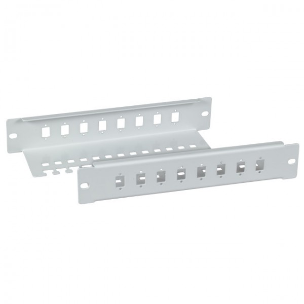 LWL-Frontblende 10", 8x(SC-simplex,E2000,LC), ohne Kupplung