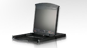 Aten KVM/TFT 16-fach, 19&quot; 1HE ,incl.KVM/TFT 19&quot;, Deutsch,