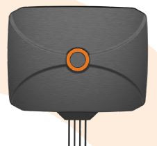 Poynting · Antennen · 5G/LTE · M2M/IoT · A-PANL-0431-V1-01-0,5M · schwarz · 2m SMA (M) · 7,8dbi Wide-Omni LTE Antenne