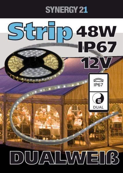 Synergy 21 LED Flex Strip 120 DW (CCT) DC12V 48W per color IP67