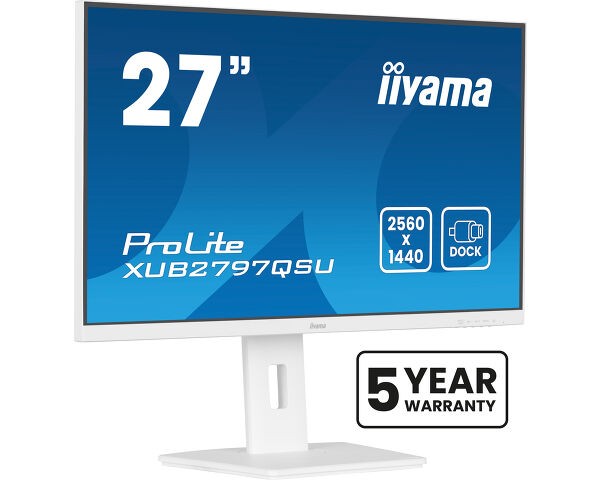 TFT 27,0"/68,5cm iiyama ProLite XUB2797QSU *weiß* 16:9