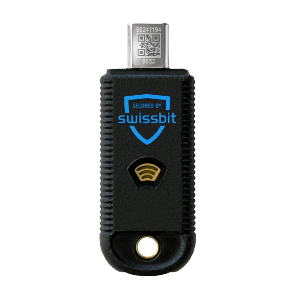 Swissbit iShield Key FIDO2 USB-C/NFC Security Key Retailverpackung