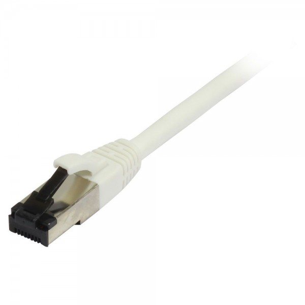 Patchkabel RJ45, CAT8.1 2000Mhz, 0.25m, weiss, S-STP(S/FTP), TPE/LSZH(SuperFlex), AWG26, Synergy 21