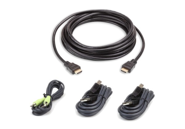 Aten Verbindungskabel Secure HDMI, 3m, USB, Audio