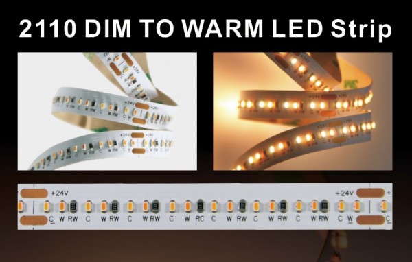 Synergy 21 LED Flex Strip 224 WW DC24V 100W IP20 CRI>90 2110 dim to warm
