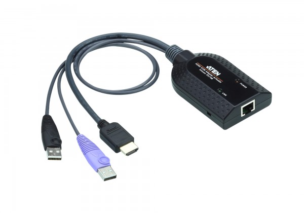 Aten KVM-Switch.zbh.Adapter Cable TP USB+HDMI, (unterstützt Smart Card Leser und Audio De-Embedder)