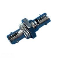 LWL-Kupplung,ST-Buchse/ST-Buchse, 9/125u singlemode, simplex, Metall, Keramik-Hülse