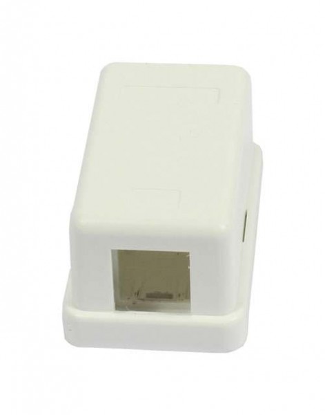 Dosen TP,AP,1-fach,CAT6A, Keystone Slim-line, Reinweiss, Synergy 21,