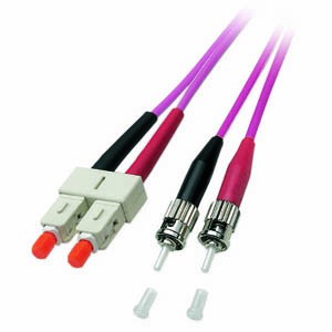 LWL-2-Faser-Patchk. 3mtr.ST-SC, 50/125um,OM4, 3mm,